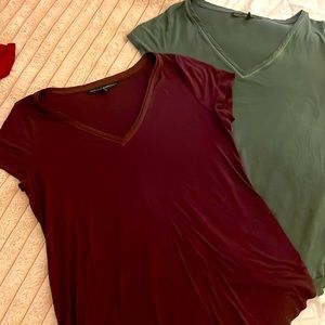 Women Short Sleeve V Neck T-Shirt